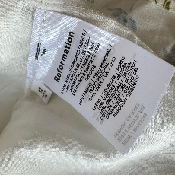 Reformation Linen Floral Tube top! - Picture 7 of 7